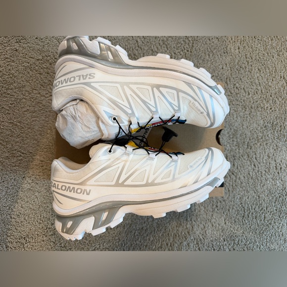 Salomon Xt-6 Gore-Tex Sneakers NWT White / Silver 6.5 Women’s - Picture 9 of 9